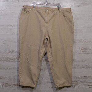 Lands End Khaki Colored Jeans Women's Size 24WP